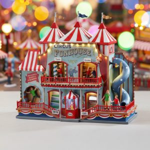 Casa dei Divertimenti Circus Funhouse H 25 cm Edifico in Movimento Lemax - 05616