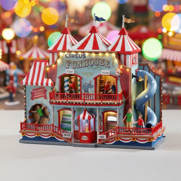 Casa dei Divertimenti Circus Funhouse H 25 cm Edifico in Movimento Lemax - 05616