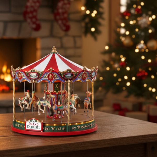 Giostra The Grand Carousel H 25 cm Carosello in Movimento Lemax - 84349 - immagine 2