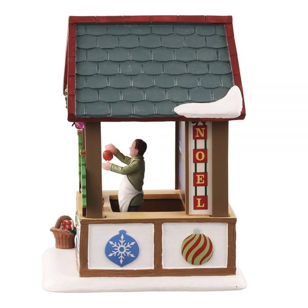 Chiosco di Decorazioni Artigianali Hand Crafted Ornaments Bancarella del Mercatino H 14 cm Edificio Illuminato Lemax - 14906 - immagine 3