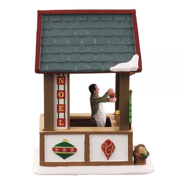 Chiosco di Decorazioni Artigianali Hand Crafted Ornaments Bancarella del Mercatino H 14 cm Edificio Illuminato Lemax - 14906 - immagine 2