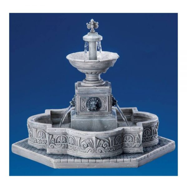 Fontana con Acqua Modular Plaza Fountain H 25 cm Scena in Movimento Lemax - 64061 - immagine 3