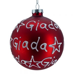 Sfera ø 10 cm in Vetro Rosso Opaco - Giada
