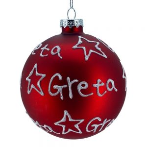 Sfera ø 10 cm in Vetro Rosso Opaco - Greta