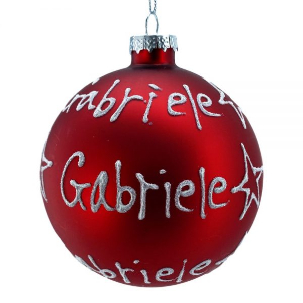 Sfera ø 10 cm in Vetro Rosso Opaco - Gabriele