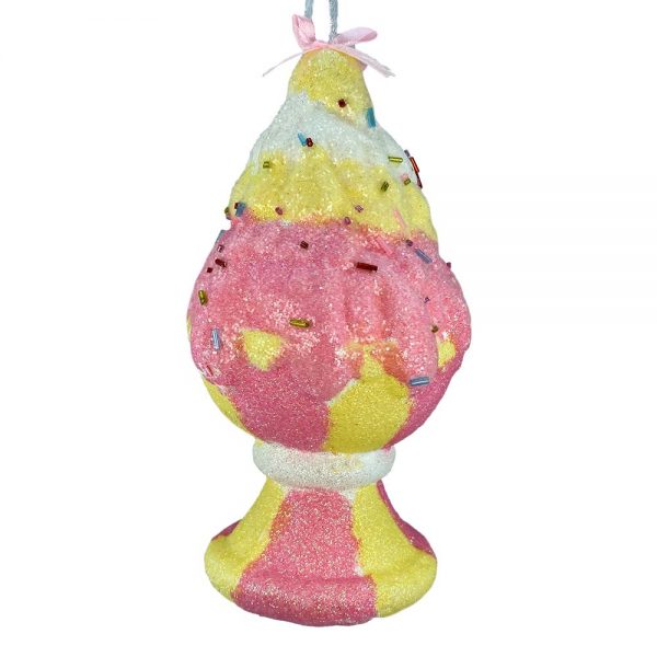 Coppa Gelato con Glitter in Polistirolo - H 22 cm - immagine 2