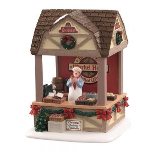 Chiosco Alimentare Christmas Market Bratwurst Bancarella del Mercatino H 14 cm Edificio Illuminato Lemax - 14903