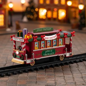 Trenino Tram Jolly Trolley Giostra in Movimento Lemax - 04738