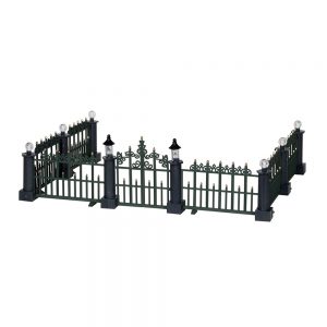 Cancellata Stile Vittoriano Classic Victorian Fence H 7 cm, set di 7 pezzi Accessorio Lemax - 24534