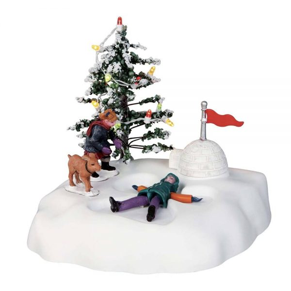 Bimbo sulla Neve Angel's Wings H 12 cm Scena in Movimento Lemax - 44187