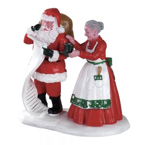 Mamma e Babbo Natale con Cioccolata Calda Chocolate To Go H 7 cm Personaggio Lemax - 62300