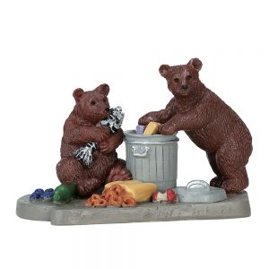 Orsi con Spazzatura Bear Buffet H 5 cm Animali Lemax - 72522