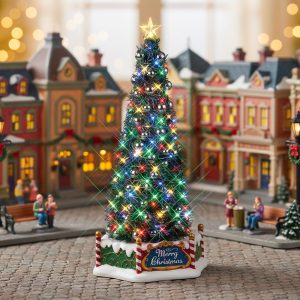 Albero Illuminato New Majestic Christmas Tree H 34 cm Accessorio Illuminato Lemax - 84350