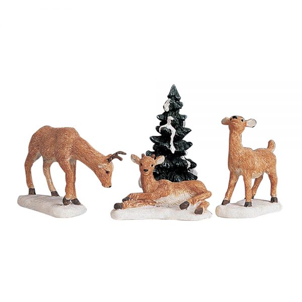 Cerbiatti Dad and Fawns H 6 cm, set di 4 pezzi Animali Lemax - 92299