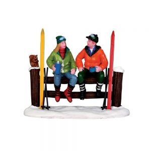 Coppia di Sciatori Cross-Country Coffee Break H 8 cm Personaggio Lemax - 32134