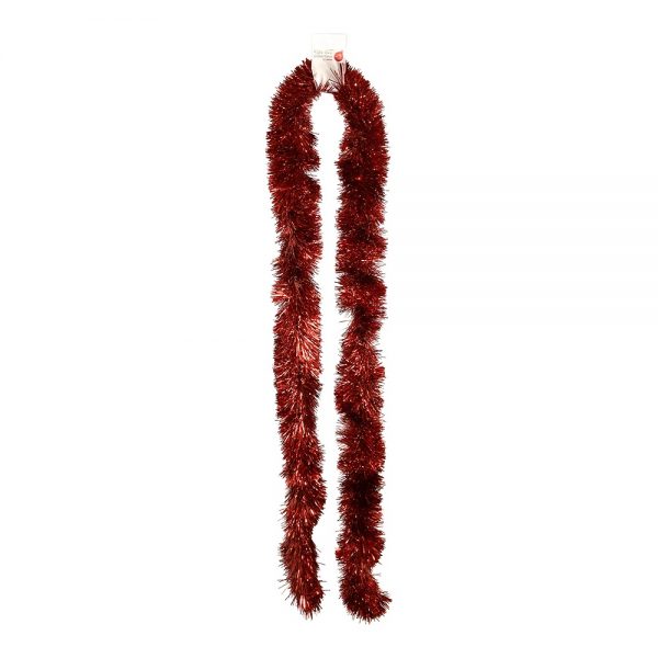 Boa Festone 2 m in Lurex ø 10 cm - Rosso - immagine 2