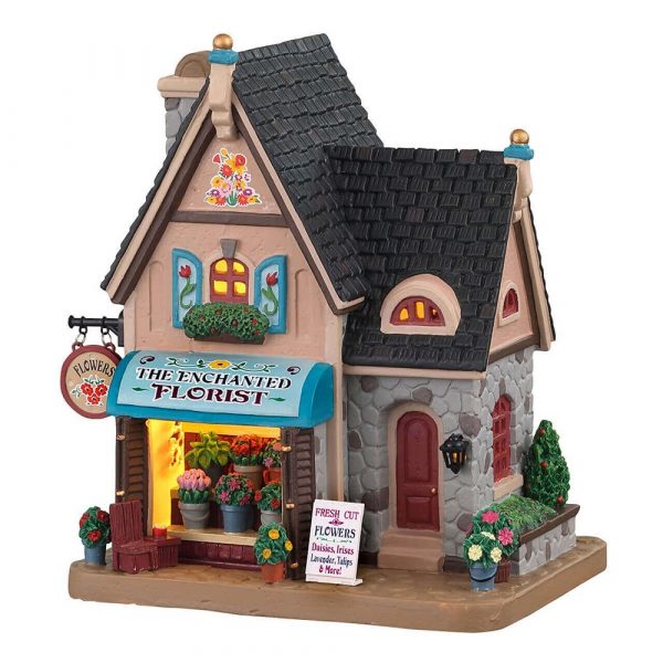 Fiorista The Enchanted Florist H 17 cm Edificio Illuminato Lemax - 05657