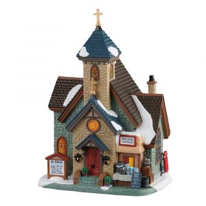 Chiesa St. Patrick's Food Pantry & Soup Kitchen H 22 cm Edificio Illuminato Lemax - 15786