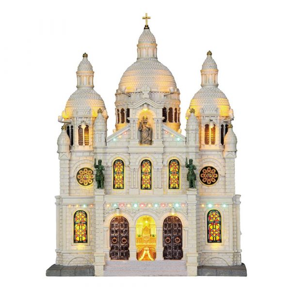 Chiesa Europe Cathedral H 32 cm Facciata Illuminata Lemax - 25334