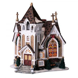 Chiesa Little River Church H 19 cm Edificio Illuminato Lemax - 45069