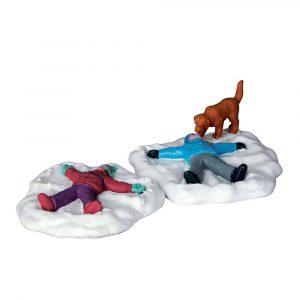 Angeli di Neve Snow Angels H 3 cm, set di 2 pezzi Personaggio Lemax - 62444