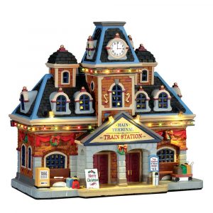 Stazione Ferroviaria Main Terminal Train Station H 22 cm Edificio Illuminato Lemax - 75194