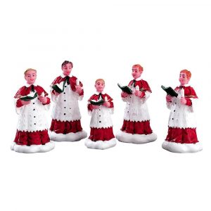Coro di Natale The Choir H 5 cm, set di 5 pezzi Personaggio Lemax - 52038