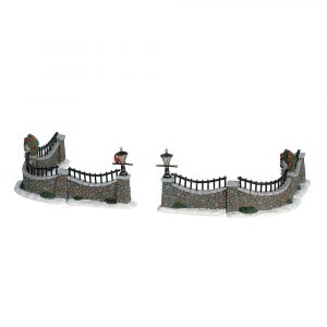 Muretto di Pietra Stone Wall H 7 cm, set di 6 pezzi Accessorio Lemax - 63576