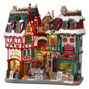 Città Natalizia Christmas City H 28 cm Facciata Illuminata Lemax - 15739