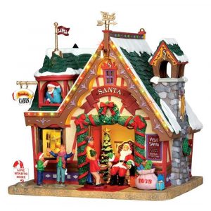 Baita Santa's Cabin H 21 cm Edificio Illuminato Lemax - 35554
