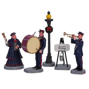 Banda di Natale Christmas Band H 10 cm, set di 5 pezzi Personaggio Lemax - 62323