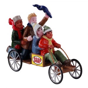 Amici su Macchinina Go-Cart Racers H 5 cm Personaggio Lemax - 12031