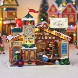 Ufficio Postale North Pole Mail Room H 28 cm Edificio in Movimento Lemax - 15733