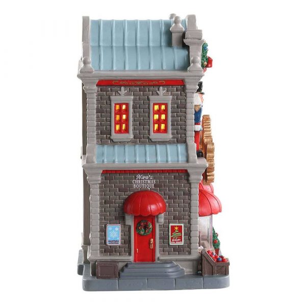 Negozio Nora's Christmas Boutique H 21 cm Edificio Illuminato Lemax - 85344 - immagine 3