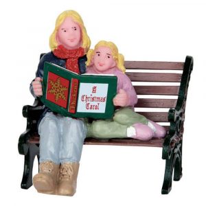 Leggendo un libro con Mamma Christmas Story Book H 5 cm Personaggio Lemax - 52335