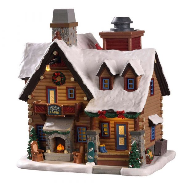 Baita Thicket Falls Cabin H 22 cm Edificio con Effetto Fumo Lemax - 05698