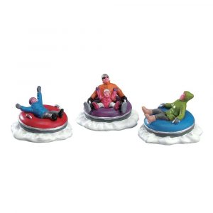 Famiglia su Ciambelle Tubing Family H 5 cm, Set di 3 Pezzi Personaggio Lemax - 73305