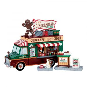 Furgoncino di Dolcetti The Gingerbread Man H 12 cm, set di 3 pezzi Lemax - 63278