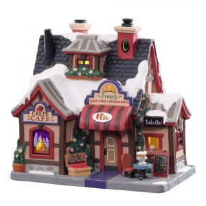 Creperia Pasticceria Francese Crepe Café H 17 cm Edificio Illuminato Lemax - 15783
