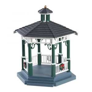 Gazebo in stile Vittoriano Victorian Park Gazebo 14 x H 16 cm Accessorio Lemax - 83369