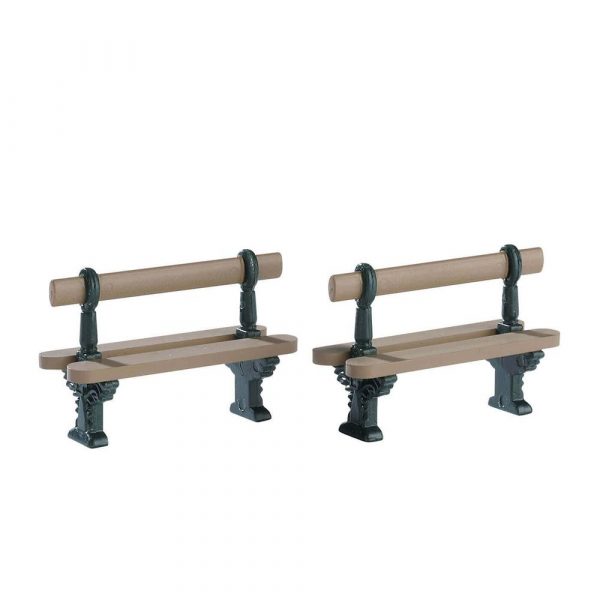 Panchine Double Seated Bench H 3 cm, set di 2 pezzi Accessorio Lemax - 74235
