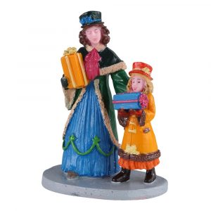 Shopping con Mamma Shopping For Surprises H 7 cm Personaggio Lemax - 02933