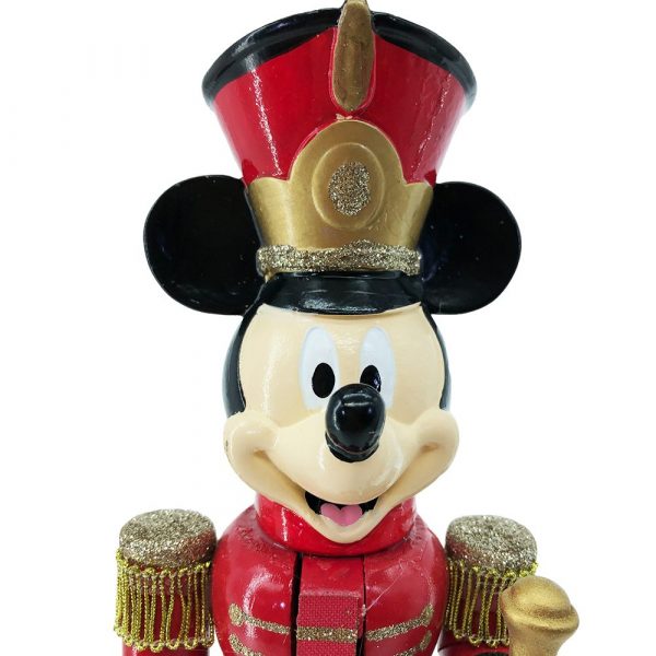 Mickey Mouse Soldatino Schiaccianoci in Legno Disney© Pregiato da Collezione Kurt Adler - H 25 cm - immagine 2