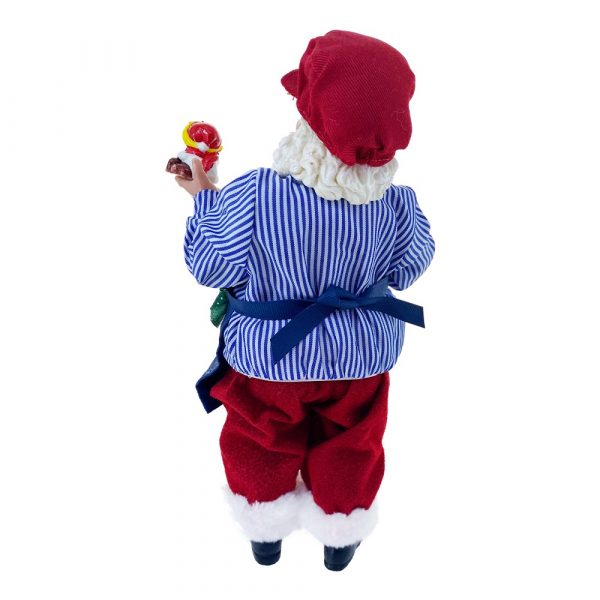 Babbo Natale Giocattolaio da Collezione - H 28 cm - immagine 4