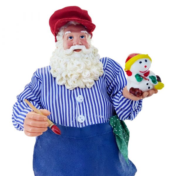 Babbo Natale Giocattolaio da Collezione - H 28 cm - immagine 2