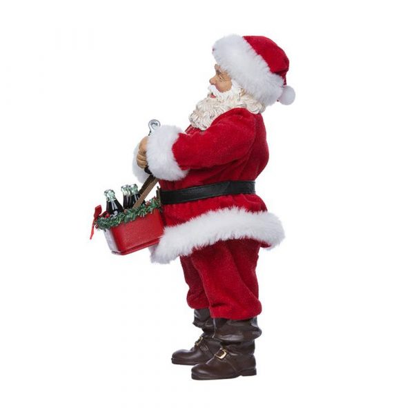 Babbo Natale Pregiato con Bottigliette Coca-Cola® Kurt Adler - H 26 cm - immagine 3