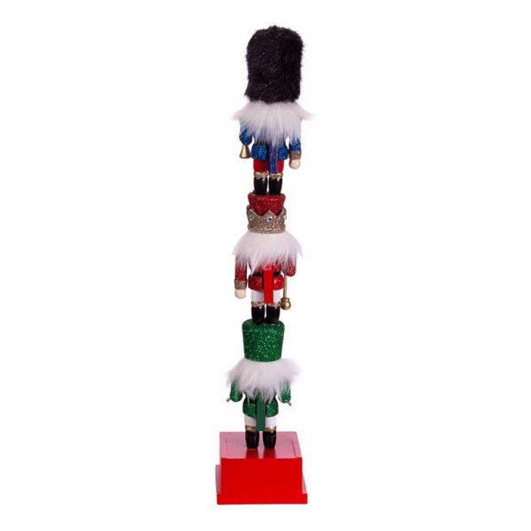 Calendario dell'Avvento Pregiato in Legno con Soldatini Schiaccianoci Pregiati Kurt Adler - H 42 cm - immagine 4