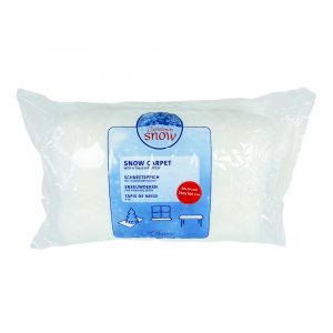 Tappeto di Ovatta Bianca effetto Neve 95 g/mq - 250 x 100 cm