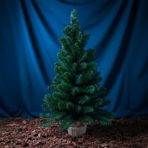 Alberello di Natale Pinetto con Base in Juta - Verde Tradizionale