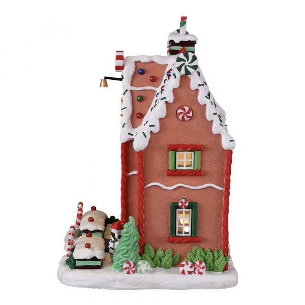 Casetta di Marzapane Peppermint House H 20 cm Edificio Illuminato Lemax - 15826 - immagine 2